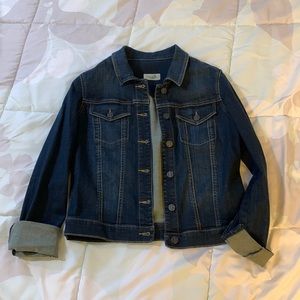 Bootlegger dark wash jean jacket
